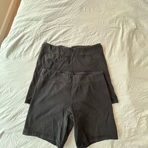 Women's Black Biker Shorts